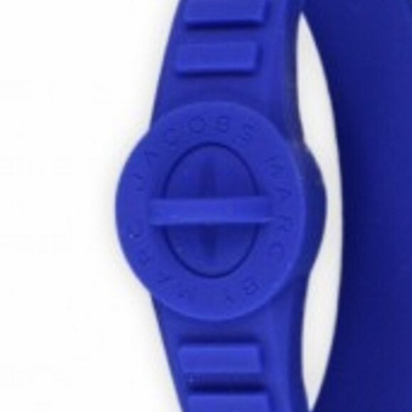 Marc by Marc Jacobs Mineral Blue Silicone Rubber Standard Turnlock Bracelet - Picture 3 of 7